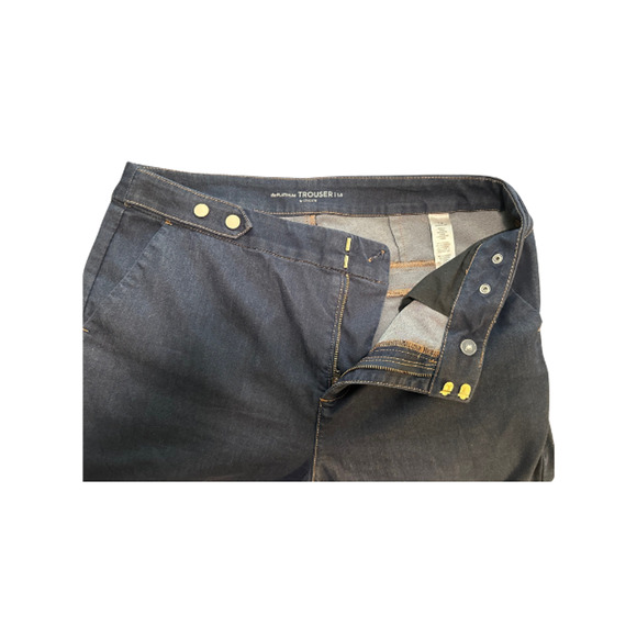 Chico’s The Platinum Trouser Wide-Leg Pants Stretch Denim Blue Women 1.5R (M10) - Picture 7 of 9